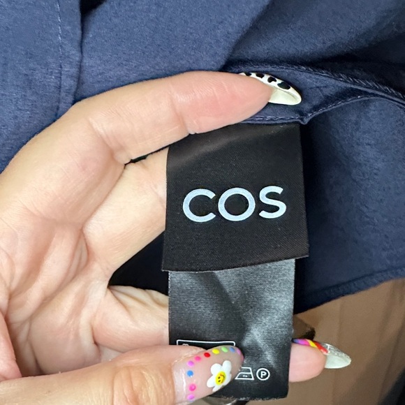 COS | Navy Convertible A-line Bustier Top - Picture 7 of 11